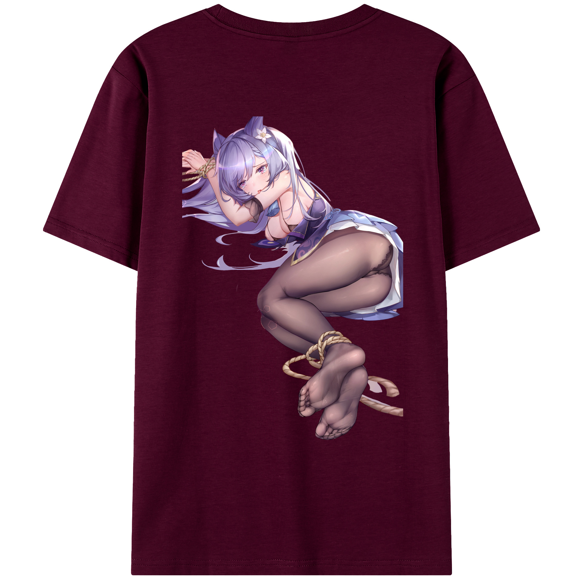 げんし神 刻晴 こくせい genshin Kokusei レディース半袖Tシャツ(バックプリント)